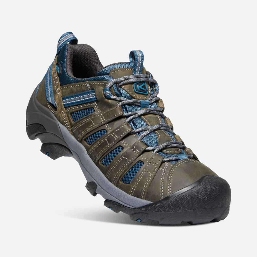 Keen Wandelschoenen Heren Blauw/Khaki - Voyageur - 81590-OACR